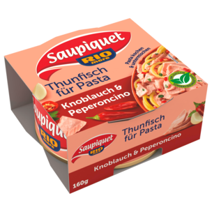 Saupiquet Thunfisch per Pasta Knoblauch & Peperoncino 104g